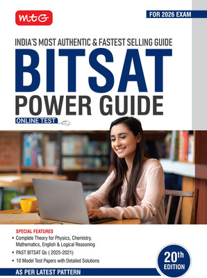 MTG BITSAT Power Guide with Previous Year Solved Papers (PYQs) Physics, Chemistry, Mathematics, English & Logical Reasoning Book | BITSAT Prep-Guide for 2026 Exam | 10 Model Test Papers with Detailed Solutions(Paperback, ANIL AHLAWAT)