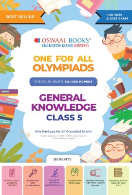 One For All Olympiad Previous Years' Solved Papers, Class-5 GK Book 2023(English, Paperback, Oswaal Editorial Board)