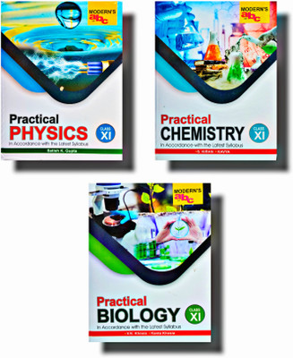 Modern's abc Practical Physics, Chemistry, Biology class 11th combo set of 3 books(Paperback, SATISH K. GUPTA, V.K. Khosla, S. Kiran)