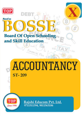 TOP-209 ACCOUNTANCY Class 10th BOSSE Guide Book English Medium(Paperback, Rajshi Authors)