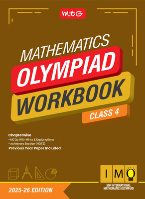 MTG International Mathematics Olympiad (IMO) Workbook Class 4 - Chapterwise Previous Year Solved Paper & Achievers Section - SOF Olympiad Books For 2025-26 Exam(Paperback, MAHABIR SINGH)