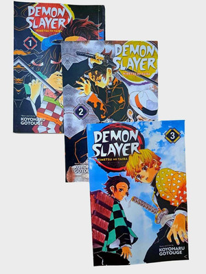 DEMON SLAYER Vol. 1,2,3 BOOK SET(Paperback, Koyoharu Gotouge)