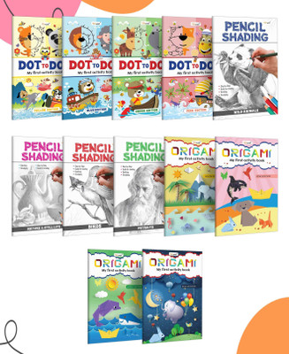 Complete Activity books for Kids : Children learning activity book, Pencil Shading book for kids, Origami book for Toddlers, Dot to Dot book | Pack of 12 Activity books(Paperback, GOWOO) Complete Activity books for Kids : Children learning activity book, Pencil Shading book for kids, Origami book for Toddlers, Dot to Dot book | Pack of 12 Activity books(Paperback, GOWOO)