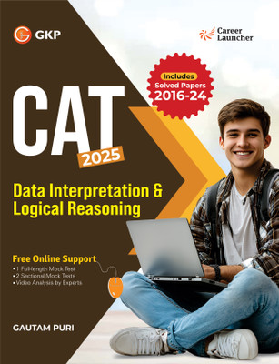 GKP CAT 2025 : Data Interpretation & Logical Reasoning| Solved CAT Papers from 2016 to 2024| 5 Sectional Mock Tests|By Gautam Puri(Paperback, Gautam Puri)