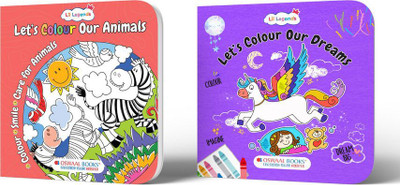 Oswaal Lil Legends: Let’s Colour Animals & Dreams – 2 Book Colouring Bundle for Kids | Fun Activity Books for Creative Play(Product Bundle, Oswaal Editorial Board)