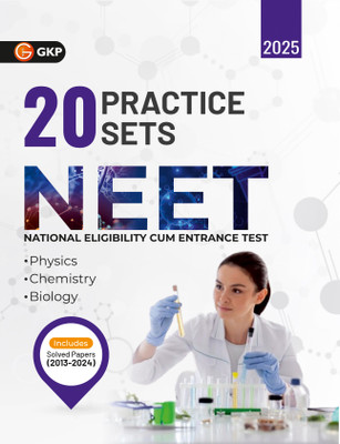 GKP NEET 2025 : 20 Practice Sets for Physics, Chemistry, Biology (Includes Solved Papers 2013-2024)(Paperback, G.K. Publications (P) Ltd.)