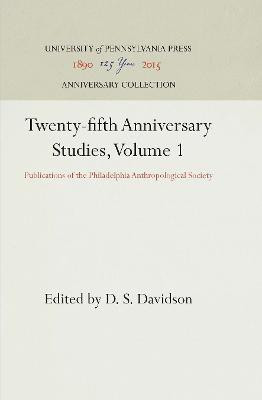 Twenty-fifth Anniversary Studies, Volume 1(English, Electronic book text, unknown)