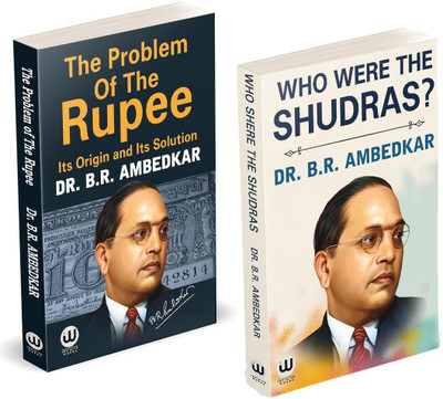 The Problem Of The Rupee : Its Origin and its Solution | Who Were The Shudras | Dr. B.R. Ambedkar | English Paperback | The Original Edition | Combo Pack Gift Set | By BR Ambedkar | Rupaye Ki Samasya Rupees Book Bhimrao Works B R Pride Baba Saheb Bheemrao Bheem Bhim Rao Problem dr br. Ambedkar's all