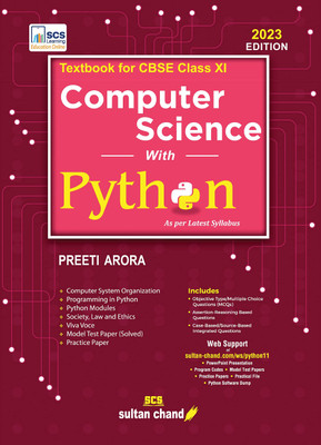Computer Science with Python - 11 (Edition2023)  - CBSE class XI computer science with Python with 1 Disc(English, Hardcover, unknown)