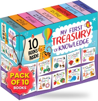 My First Treasury of Knowledge Box Set (10 Board Books)  - Beautifully Picture Library Board Books Set for Preschool and Nursery - Gift for Kids, Children's, Toddlers and Early Learners(Hardcover, Hello Friend Books)