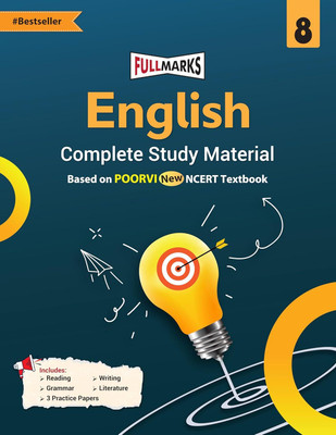 Full Marks English Complete Study Material Class 8 | Based on New NCERT Textbook POORVI and CBSE Syllabus | Includes Chapterwise Summary, Solved Q/A, Practice Papers and More(Paperback, Full Marks Pvt Ltd) Full Marks English Complete Study Material Class 8 | Based on New NCERT Textbook POORVI and CBSE Syllabus | Includes Chapterwise Summary, Solved Q/A, Practice Papers and More(Paperback, Full Marks Pvt Ltd)