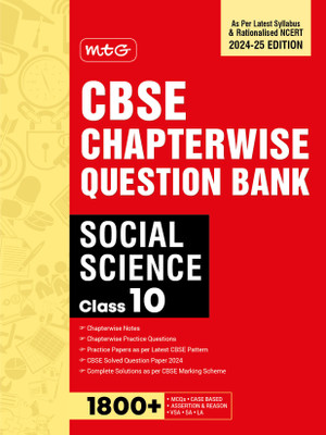 MTG CBSE Class 10 Chapterwise Question Bank Social-Science For 2025 Board Exam | As Per Latest CBSE Syllabus & Rationalised NCERT Pattern(Paperback, MTG Editorial Board)