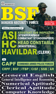 BSF ASI/HC Head Constable Ministerial /Havildar 2024-2025 CAPFs(CRPF,ITBP,CISF,SSB,AR) Set of 5 Books(Paperback, CHETAN SAKHUJA)