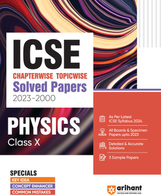 ICSE Chapterwise-Topicwise Solved Papers 2023-2000 Physics Class 10th Eighth Edition(Paperback, Rahul Kumar)