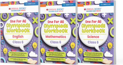 One For All Olympiad Workbook Class 6 Maths, Science & English For 2025 Exam(Product Bundle, Oswaal Editorial Board)