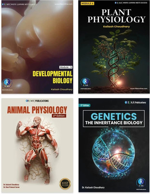 Developmental Biology, Plant Physiology, Animal Physiology and Genetics theory practice books set (4 Books)  - Complete Theory Study Material Developmental Biology, Plant Physiology, Animal Physiology, Genetics [Set of 4 Books] | | Best Seller Fundamental Concepts & Practice Notes for NTA UGC CSIR N