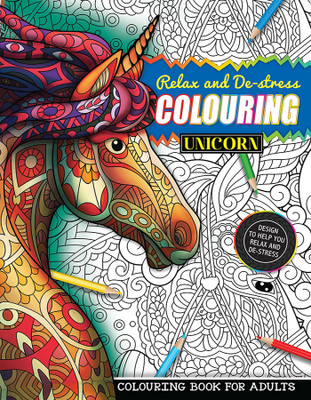 Colouring Unicorn (Colouring book For Adults)(Paperback, Team Kavi Studios)