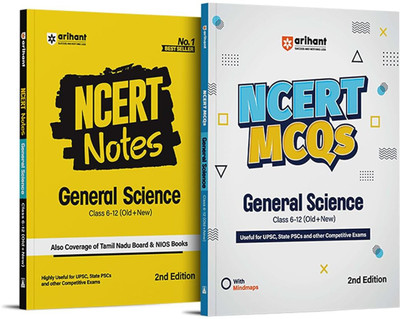 Arihant NCERT Notes and MCQs General Science Book Class 6 to 12 (Old & New) | 2nd Edition,For UPSC, State PSCs, SSC, NDA and Other Competitive Exams | With Mindmaps | English Medium(English, Hardcover, unknown)