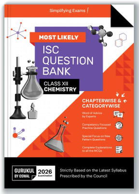 Isc Most Likely Question Bank for Class XII 2026 Examination : Chemistry (Edition1st)(English, Hardcover, unknown)