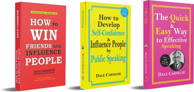 How to Win Friends and Influence People + How to Develop Self-Confidence & Influence People By Public Speaking + The Quick and Easy Way to Effective Speaking | Combo of 3 books - Books on personal development & public speaking(Paperback, Dale Carnegie) How to Win Friends and Influence People + How to Develop Self-Confidence & Influence People By Public Speaking + The Quick and Easy Way to Effective Speaking | Combo of 3 books - Books on personal development & public speaking(Paperback, Dale Carnegie)