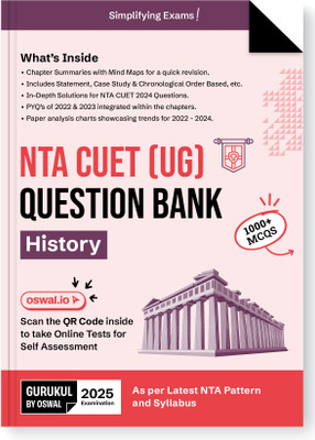 Nta Cuet (Ug) Question Bank for 2025 Exam : History (Edition2024)(English, Hardcover, unknown)