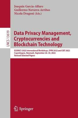 Data Privacy Management, Cryptocurrencies and Blockchain Technology(English, Paperback, unknown)