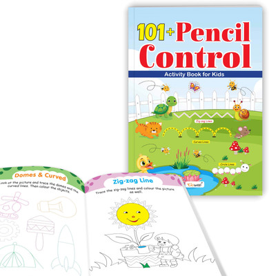 101+ Pencil Control Activity Book for Kids : Early learning book, Preschool writing book, educational book for toddlers(Paperback, GOWOO)