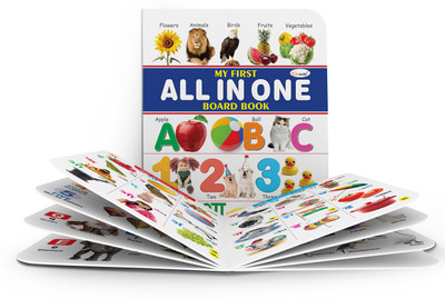 My First All in One Board Book (Waterproof, Dust-Resistant, Big Fonts,(English, Hardcover, unknown)
