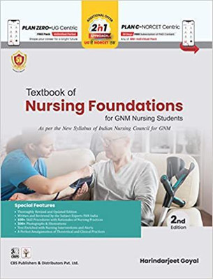 Textbook of Nursing Foundation for GNM Nursing Students 2Ed (PB 2023)(Paperback, Harinderjeet Goyal)