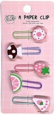 Kreative Kraft 1 5 cm height Metal Paperclip Bookmarks(Set of 5, Multicolor)