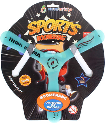 woodbridge Glowing Boomerang Spinner Right Handed, Left Handed Returning Boomerang(blue)