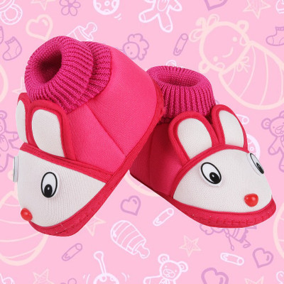 ASHISH TRADERS Booties(Toe to Heel Length - 11 cm, Pink)