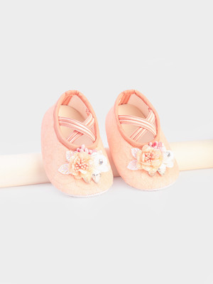 Daizy Booties(Toe to Heel Length - 11 cm, Orange)