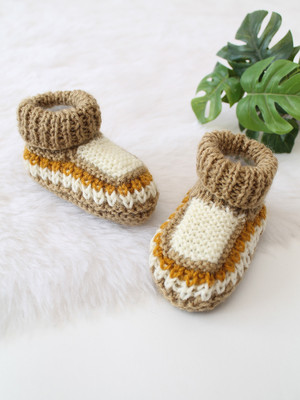 Woonie Booties(Toe to Heel Length - 12 cm, Multicolor)