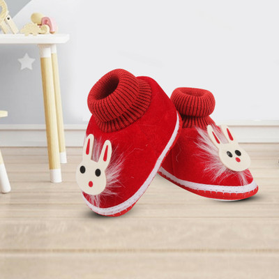ASHISH TRADERS Booties(Toe to Heel Length - 11 cm, RED SHOES TEADY)