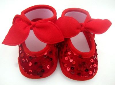 kids choice Booties(Toe to Heel Length - 12 cm, Red)