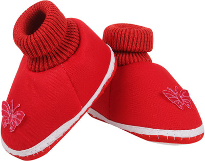ASHISH TRADERS Booties(Toe to Heel Length - 11 cm, Red)