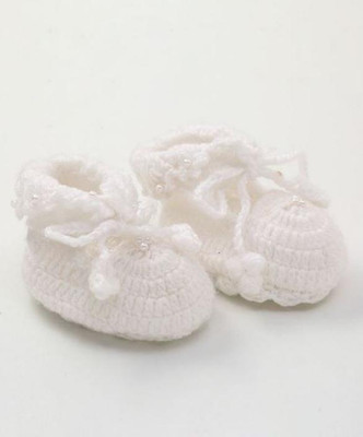 CHUTPUT Booties(Toe to Heel Length - 11 cm, White)