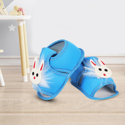 ASHISH TRADERS Booties(Toe to Heel Length - 11 cm, SKY BLUE SANDEL TEADY)