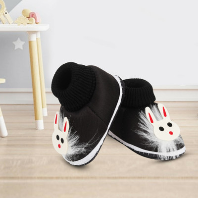 ASHISH TRADERS Booties(Toe to Heel Length - 11 cm, BLACK SHOES TEADY)