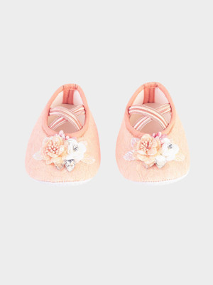 Daizy Booties(Toe to Heel Length - 11 cm, Peach)