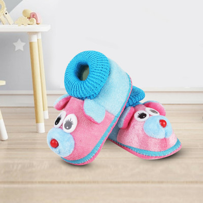 ASHISH TRADERS Booties(Toe to Heel Length - 11 cm, KML-SKYBLUE PINK)