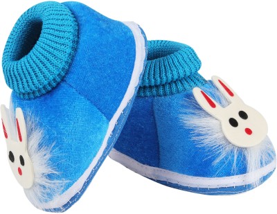 ASHISH TRADERS Booties(Toe to Heel Length - 11 cm, Blue)