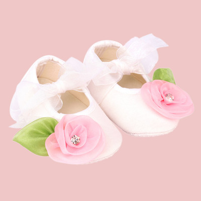 Daizy Booties(Toe to Heel Length - 12 cm, White)