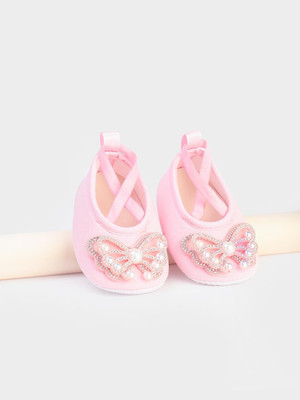 Daizy light weight booties with style for little feets pink booties/shoes-11 Booties(Toe to Heel Length - 11 cm, Pink)