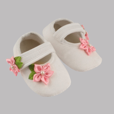 Daizy Booties(Toe to Heel Length - 12 cm, White)