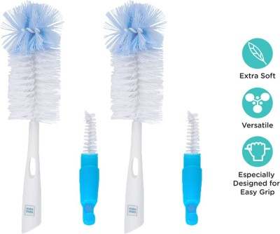 MeeMee Bottle & Nipple Cleaning Brush (Blue, Pack of 2)(Blue)