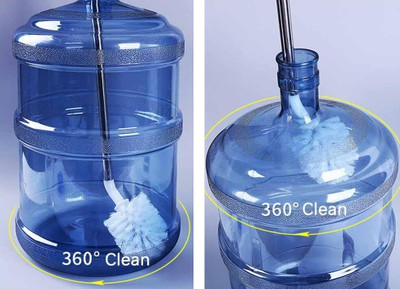 FIVANIO 360° Rotating Water Can Cleaning Brush Long Handle Cleaner Brush(Multicolor)