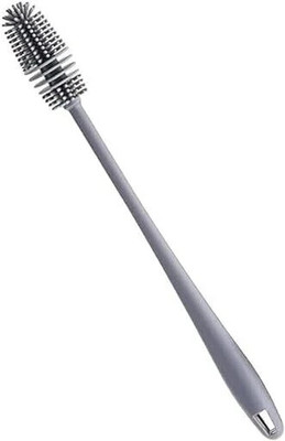 RV SHOPEE HUB Bottle Cleaning Brush Silicone Long Handle(Grey)
