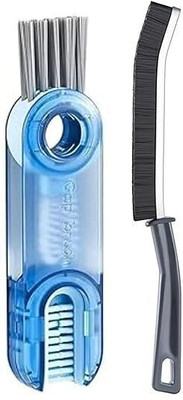 SARTHU Multi-functional 3-in-1 cleaning brush for teacup cleaning (Multicolor)(Multicolor)